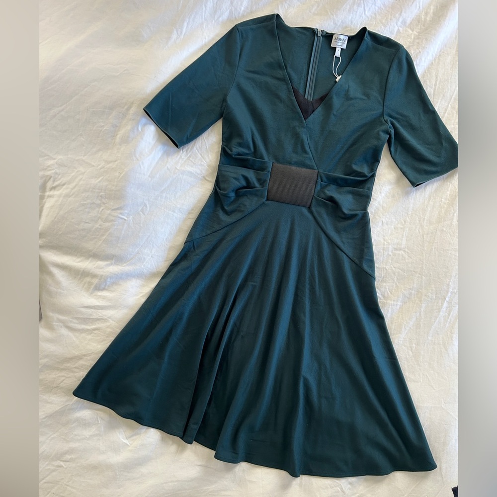 NWT Armani Collezioni (Collection) Green Dress